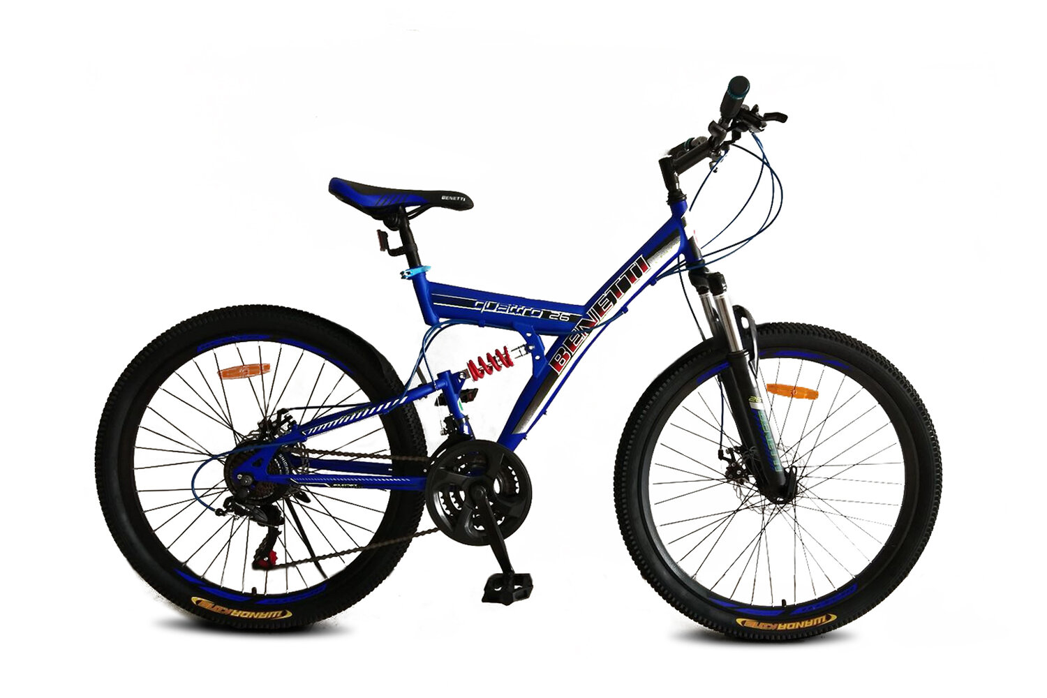 Велосипед Benetti Quattro синий 26"  2022