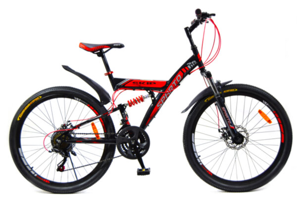 Велосипед 26'' Sparto Skip черно-красный