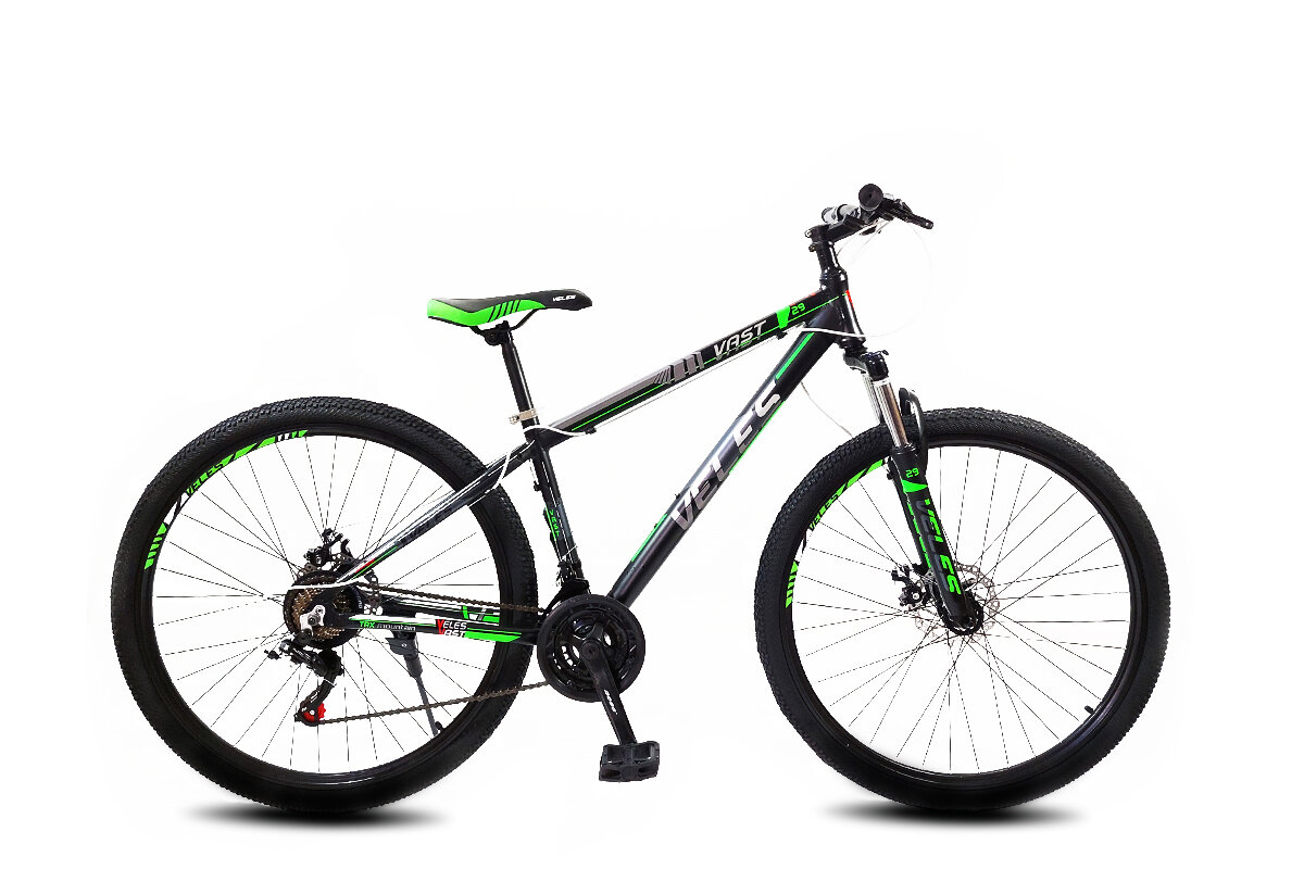 Велосипед Veles Vast черно-зеленый 29