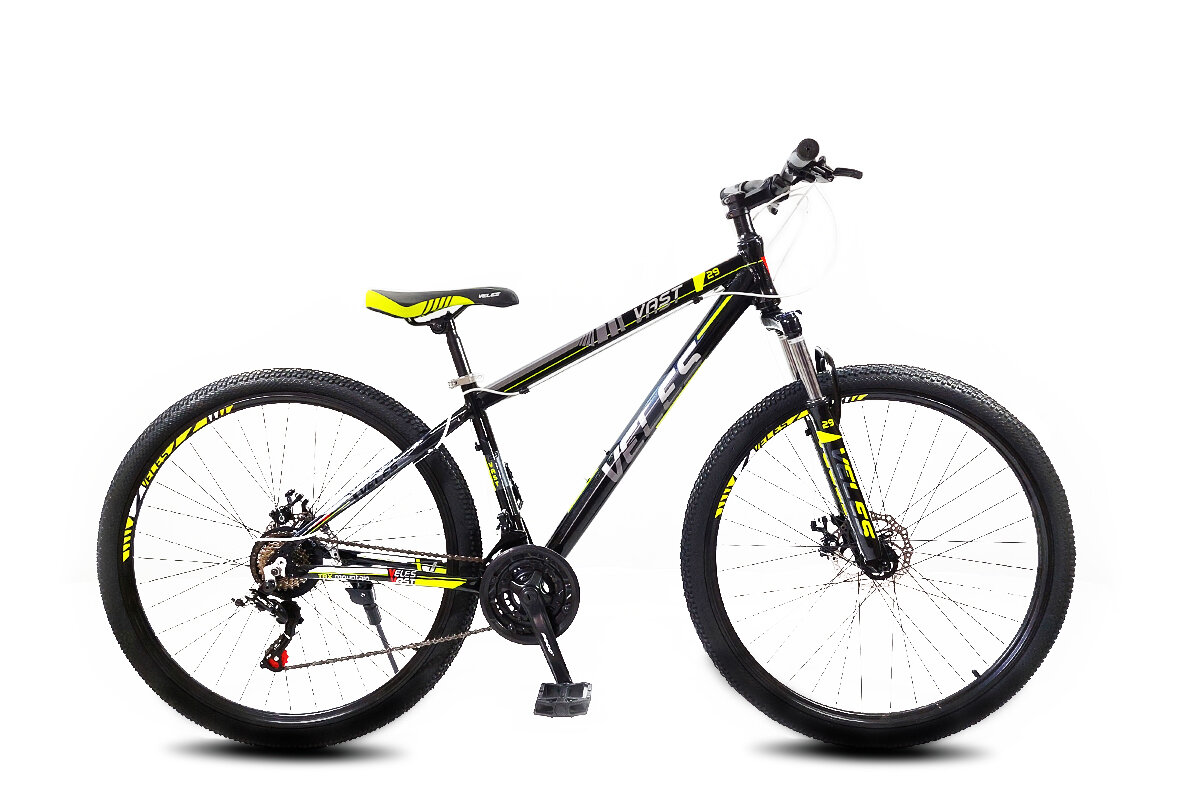 Велосипед Veles Vast черно-желтый 29
